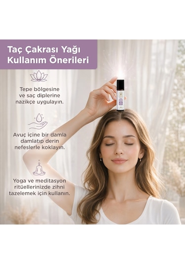 Taç Çakrası Sahasrara Aromaterapi Yağ Karışımı 10 Ml