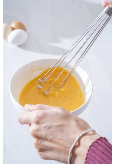 Evero Top Uçlu Çelik Çırpıcı - 30 Cm Silver