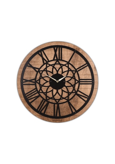 Wind Rose Dekoratif Ahşap Duvar Saati - Madamvila