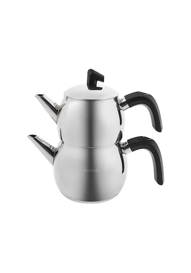 Karaca  Belinay İndüksiyon Tabanlı Midi Siyah Çaydanlık Takımı