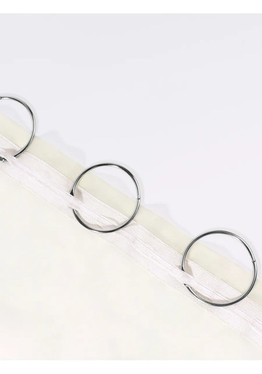 Lundo Perde Borusu İçin Ayrıştırılabilir Metal Halkalar 26/30 Mm 349379815 Gümüş