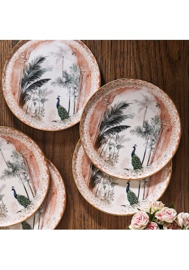 Fecra Peacock 6 Parça Pasta Tabağı Seti