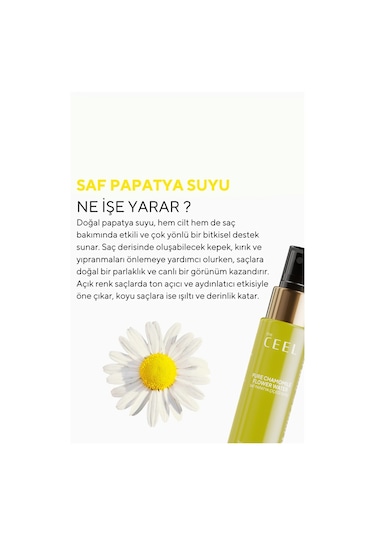 The Ceel Saf Papatya Suyu Saç Bakım Toniği 100 ml