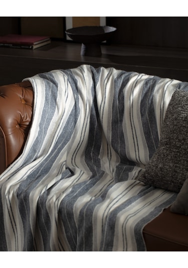 Madame Coco Nanny Tv Battaniye - Gri/indigo Gri