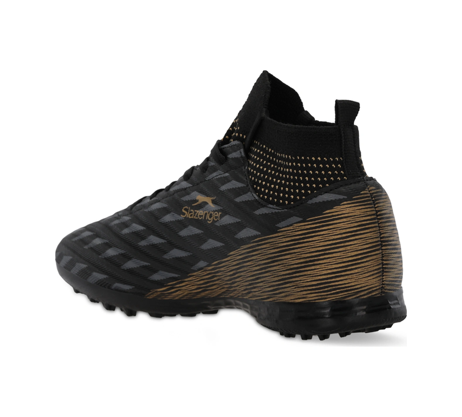 Slazenger Camılo Erkek Halı Saha Siyah Futbol Ayakkabısı Siyah