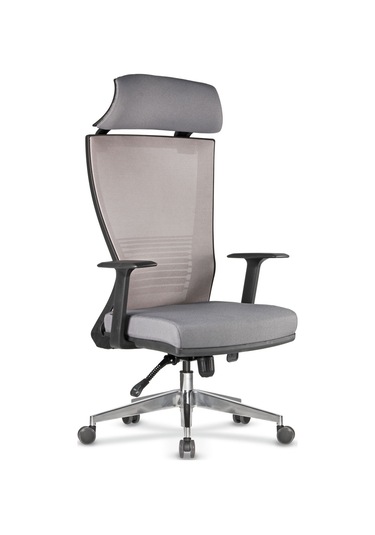 Uzayofismobilyaları Uzay Ofis Rosetta Fileli Müdür Koltuğu- Gri
