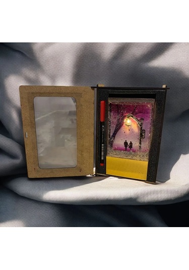 Dekoratif Işıklı Sokak Lambası Gold Gece Lambası Gold