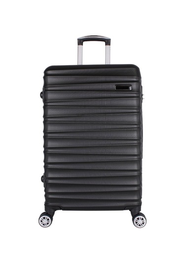 Bagacar Md Siyah Abs Tekerlekli Büyük Boy Valiz