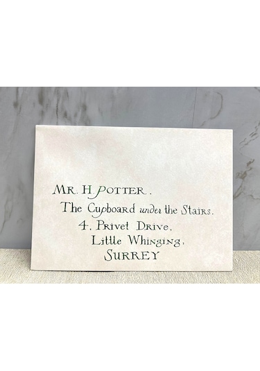Büro Ev Ofis Etkinik Süsleri İçin 10adet Hpotter Davet Mektubu Seti