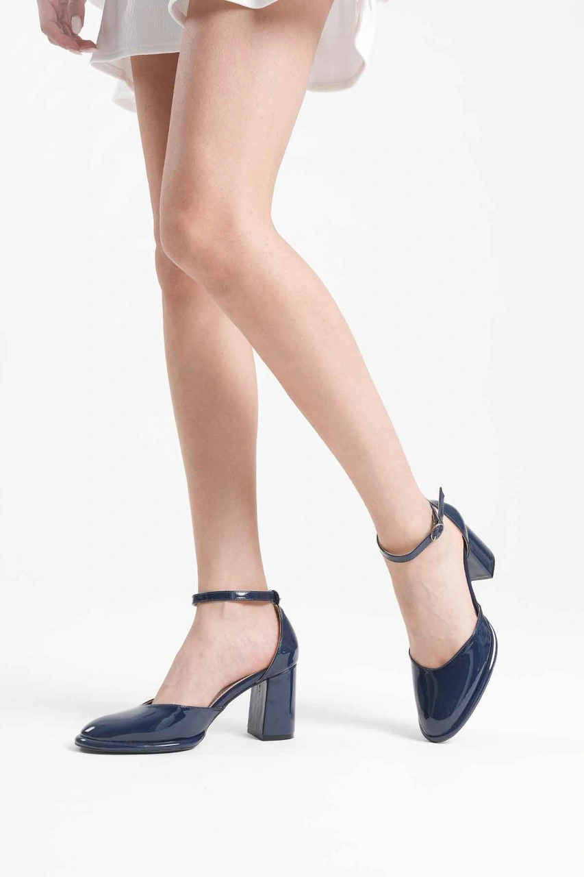 Kocadal Kocadal Theresa Lacivert Rugan Kadın Topuklu Ayakkabı Muhtelif