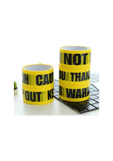 1 Rulo 48mm 25 M Opp Uyarı Bantları Dikkat Bariyeri İş Güvenliği Yapışkan Keep Out