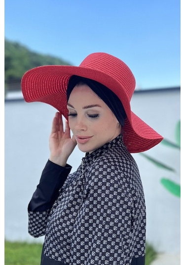 Remsa Mayo Hasır Şapka Kırmızı Rş-64 Kırmızı