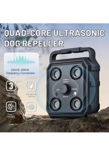 Ganzhoushop Şarj Önleyici Köpekler İçin Havlama Frekans Kontrol Cihazı, 4 Farklı Mod, Uzaktan Kumandalı