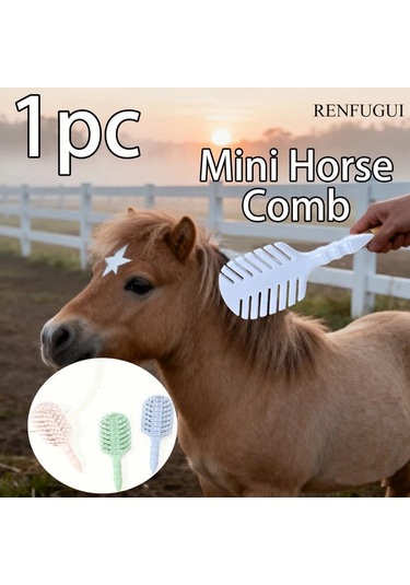 Elmpaly 1 Adet Açık Pembe Minyatür At Fırçası - Yumuşak Yuvarlak Kıllar Hassas Tüy Bakımı