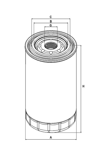 Ford Traktör Hidrolik Filtresi Kısa Tip