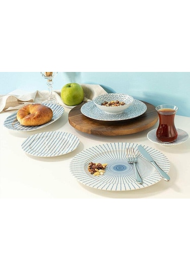 Porland Kahvaltı Seti 36 Parça Eddy Beyaz