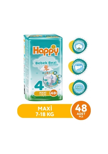 Happy Bebek Bezi Maxi 4 No 48 L