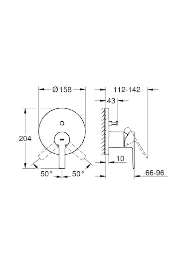 Lineare Ankastre Banyo/Duş Bataryası Grh24064001