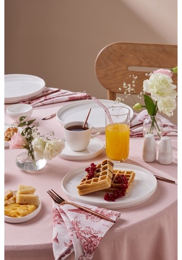 Karaca  Stream Bone Sunset 34 Parça 6 Kişilik Kahvaltı Takımı Beyaz