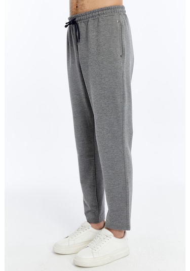 Axxel Erkek Gri Arka Cep Fermuarlı Eşofman Alt-p340 Gri