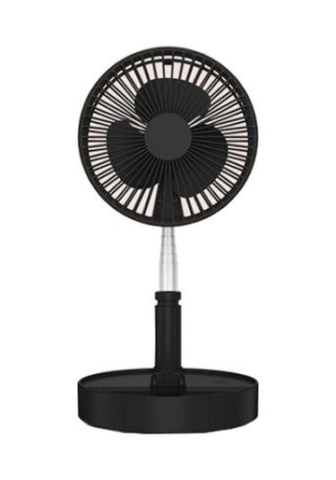 Yaozixa Masaüstü/serbest Duran Genişletilebilir Katlanabilir Fan - 4 Hız Seviyesi - Siyah 30-40db, 5-12 Saat Kullanım Süresi