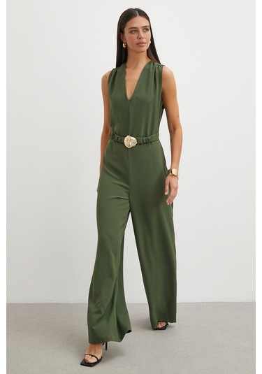 Uterpe Beli Kemerli Palazzo Paça Tulum Yeşil