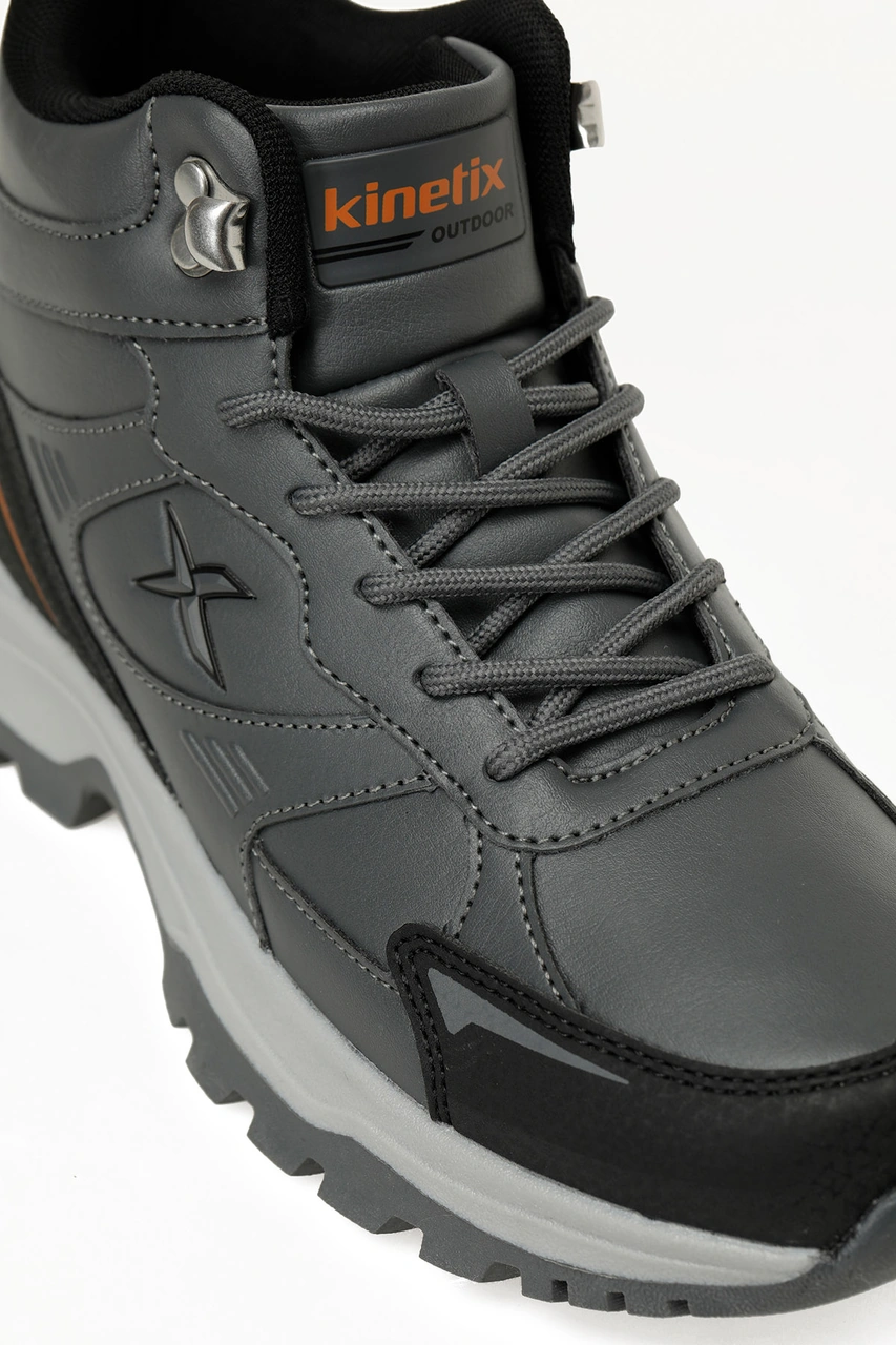 Kinetix Stout Pu Hı 5pr Gri Unisex Outdoor Bot Gri-sıyah
