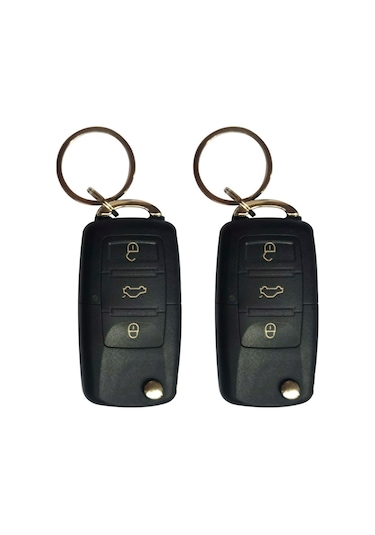 Yaozixa Araba Uzak Kumanda Kilidi 3 Tuşlu Vw Stili Led Gösterge Ile Bagaj Açma Fonksiyonu Evrensel 12v