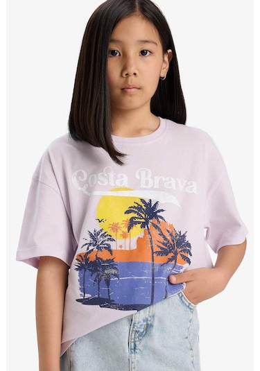 Defacto Kız Çocuk Oversize Geniş Kalıp Bisiklet Yaka Baskılı Kısa Kollu Tişört E0386a825smpn425 Pembe Defacto Kız Çocuk Oversize Geniş Kalıp Bisiklet Yaka Baskılı Kısa Kollu Tişört E0386a825smpn425 Pembe