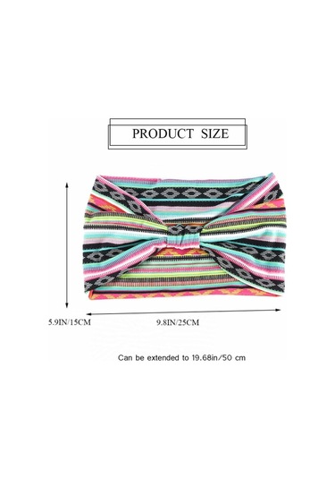 Ca Ic Kafa Bandı Leopar Saç Bandı Düğümlü Türban Kafa Bandı Esnek Büküm Saç Bandı Kadınlar Ve Kızlar İçin Çizgili Kumaş Kafa Bandı Çok Renkli