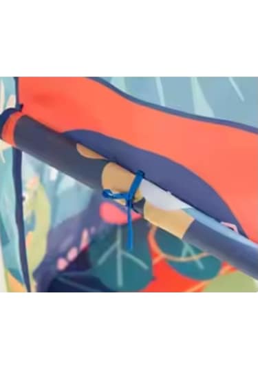 Dinozor Temalı Çocuk Oyun Çadırı Katlanabilir Ve Taşınabilir-1430 Açık Mavi