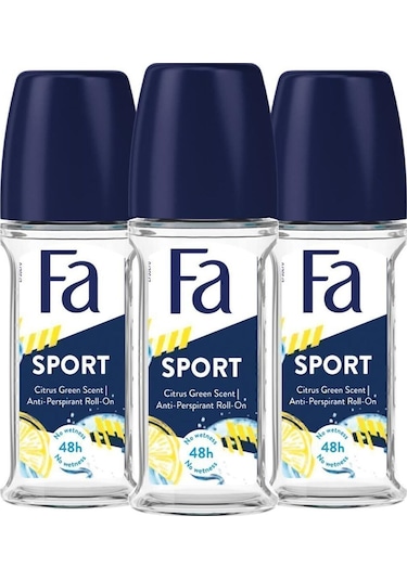 Fa Sport Erkek Roll-On Deodorant 50 ML x 3
