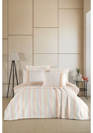 Elart Mellow Modern Çeyiz Paketi 7 Parça 240x250 Cm Tarçın Tarçın