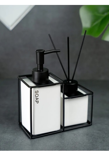 Denezo Gina Sabun Dispenser Ve Ev Difüzörü, 2'li Set 399581624 Beyaz