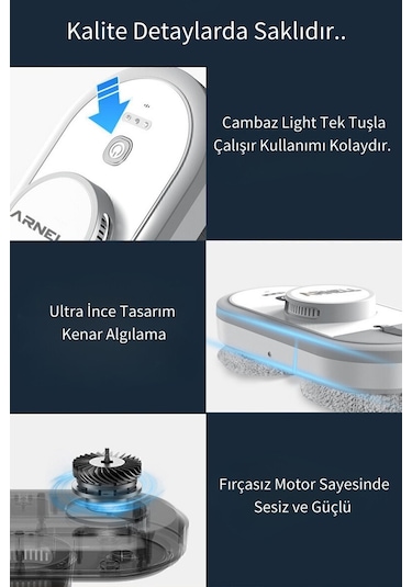 Arnell Cambaz Light WCR-2306 Cam Temizleme Robotu