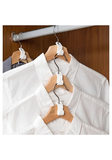 20 Adet Dolap Içi Askı Çoğaltıcı Pratik Gömlek Elbise Tişört