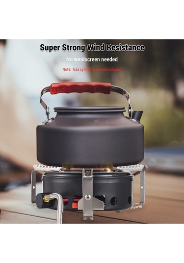 Pazly Kamp Sobası Yüksek İrtifa Kızılötesi Taşınabilir Rüzgara Dayanıklı, Y25174 Siyah Siyah