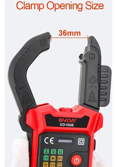 Gvda Gd166b 6000 Sayım Weichuang01 Pens Metre Ac Dc Gerilim True Rms Kelepçe Multimetre Kapasite Ohm Hz Amp Test Cihazı