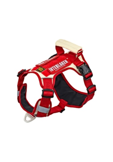 Interlaken Harness Köpek Göğüs Tasması Kırmızı Bej S Bej - Kırmızı