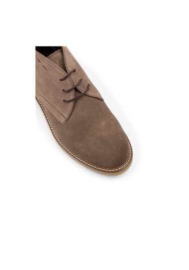 Deery Hakiki Süet Vizon Rengi Erkek Bot - 01295mvznc02