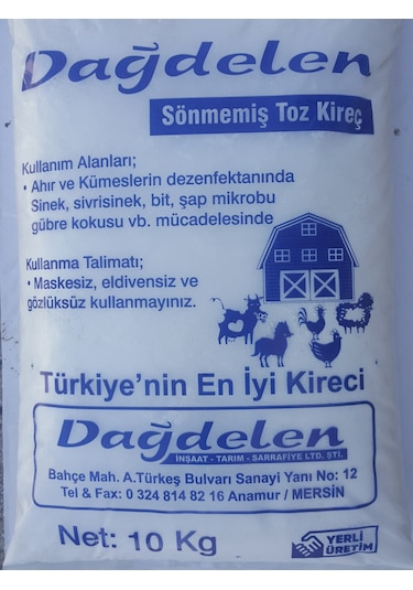Dağdelen Sönmemiş Toz Kireç 10 Kg