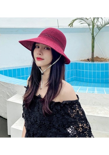 Kişiye Özel Dokuma Şapka Yumuşak Ve Hafif Geniş Kenarlı Yazlık Güneşlik, Doğal Hasır Malzeme İle Rahat Ve Şık Tasarım Gri