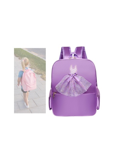 Suntek Bale Dans Sırt Çantası Sıradan Sevimli Ayakkabı Menekşe Dantel Menekşe