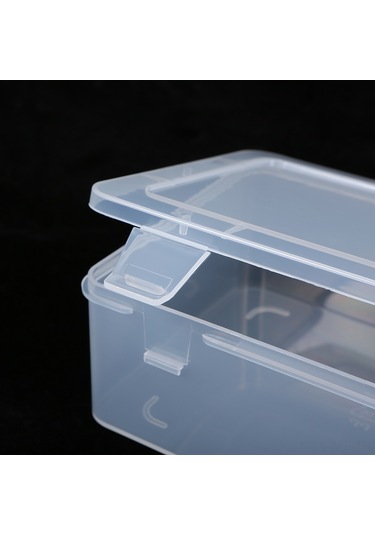 Mufunye Syc-555 Şeffaf Pp Kalınlaşmış Dikdörtgen Plastik Kutusu, Kapaklı, Toz Koruyucu, Parça Ve Alet Depolama Kutusu Diğer