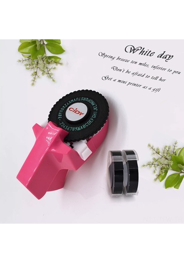 Tenfowee Sarı Mini Etiket Yazıcı - 9mm Genişliğinde 2 Adet Bant 1 Siyah, 1 Rastgele Renk İle El Defteri Dekorasyonu İçin Plastik Baskı Makinesi Tenfowee Sarı Mini Etiket Yazıcı - 9mm Genişliğinde 2 Adet Bant 1 Siyah, 1 Rastgele Renk İle El Defteri Dekorasyonu İçin Plastik Baskı Makinesi