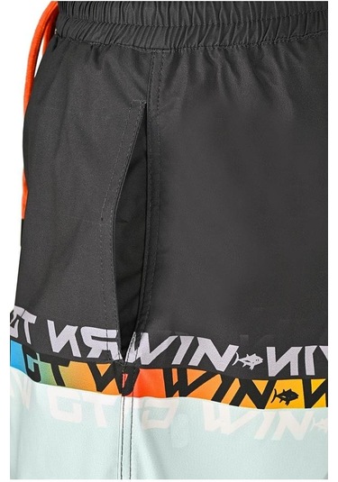 Fujin Pro Angler Short Mayo Anthracite Turquoise Antrasit
