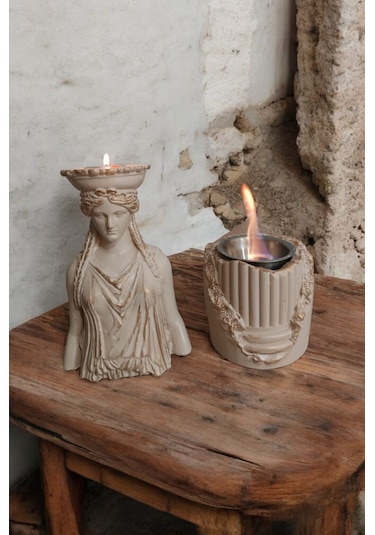 Dekoratif Karyadit Kızı Ve Ateş Çukuru Seti Hediyeli Sütlü Kahve