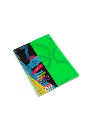 Mikro A4 210 Yaprak 5+2 Ayraçlı Konulu Helezon Spiral Defteri