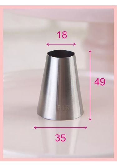 Bonbon Makaronslar İçin R18l Tüp Şeklinde Yuvarlak Hamur Başlığı 235112152 Gri