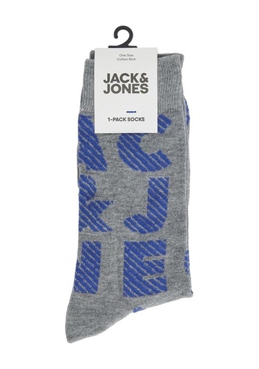 Jack&jones Jacıllusıon Color Sock Gri Melanj 001